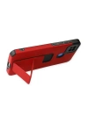 BFS  Xiaomi Redmi 9C Kılıf Mega Standlı Silikon - Kırmızı