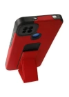 BFS  Xiaomi Redmi 9C Kılıf Mega Standlı Silikon - Kırmızı