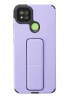 BFS  Xiaomi Redmi 9C Kılıf Mega Standlı Silikon - Lila