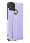 BFS  Xiaomi Redmi 9C Kılıf Mega Standlı Silikon - Lila