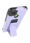 BFS  Xiaomi Redmi 9C Kılıf Mega Standlı Silikon - Lila