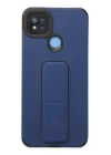BFS  Xiaomi Redmi 9C Kılıf Mega Standlı Silikon - Mavi