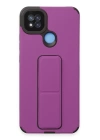 BFS  Xiaomi Redmi 9C Kılıf Mega Standlı Silikon - Mor