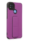 BFS  Xiaomi Redmi 9C Kılıf Mega Standlı Silikon - Mor