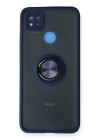 BFS  Xiaomi Redmi 9C Kılıf Montreal Yüzüklü Silikon Kapak - Lacivert