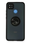 BFS  Xiaomi Redmi 9C Kılıf Montreal Yüzüklü Silikon Kapak - Siyah