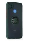 BFS  Xiaomi Redmi 9C Kılıf Montreal Yüzüklü Silikon Kapak - Yeşil