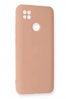 BFS Xiaomi Redmi 9C Kılıf Nano içi Kadife Silikon - Pudra