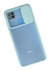 BFS  Xiaomi Redmi 9C Kılıf Palm Buzlu Kamera Sürgülü Silikon - Turkuaz