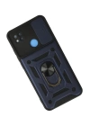 BFS  Xiaomi Redmi 9C Kılıf Pars Lens Yüzüklü Silikon - Lacivert