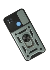 BFS  Xiaomi Redmi 9C Kılıf Pars Lens Yüzüklü Silikon - Yeşil