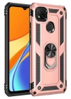 BFS  Xiaomi Redmi 9C Kılıf Sofya Yüzüklü Silikon Kapak - Rose