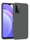 BFS  Xiaomi Redmi 9T Kılıf Nano içi Kadife Silikon - Gri