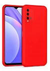 BFS  Xiaomi Redmi 9T Kılıf Nano içi Kadife Silikon - Kırmızı
