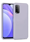 BFS  Xiaomi Redmi 9T Kılıf Nano içi Kadife Silikon - Lila