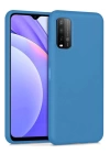 BFS  Xiaomi Redmi 9T Kılıf Nano içi Kadife Silikon - Mavi