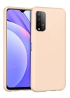 BFS  Xiaomi Redmi 9T Kılıf Nano içi Kadife Silikon - Pudra