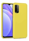 BFS  Xiaomi Redmi 9T Kılıf Nano içi Kadife Silikon - Sarı