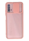 BFS  Xiaomi Redmi 9T Kılıf Palm Buzlu Kamera Sürgülü Silikon - Pembe