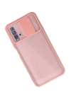 BFS  Xiaomi Redmi 9T Kılıf Palm Buzlu Kamera Sürgülü Silikon - Pembe