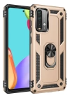 BFS  Xiaomi Redmi 9T Kılıf Sofya Yüzüklü Silikon Kapak - Gold