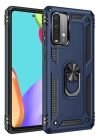 BFS  Xiaomi Redmi 9T Kılıf Sofya Yüzüklü Silikon Kapak - Lacivert