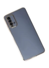 BFS  Xiaomi Redmi 9T Kılıf Volet Silikon - Mavi
