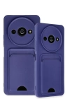 BFS  Xiaomi Redmi A3 4G Kılıf Kelvin Kartvizitli Silikon - Lacivert