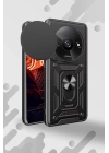 BFS  Xiaomi Redmi A3 4G Kılıf Pars Lens Yüzüklü Silikon - Yeşil