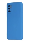 BFS  Xiaomi Redmi Note 10 5G Kılıf Nano içi Kadife Silikon - Mavi
