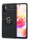 BFS  Xiaomi Redmi Note 10 5G Kılıf Range Yüzüklü Silikon - Siyah