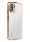 BFS Xiaomi Redmi Note 10 Kılıf Lensli Silikon - Gold
