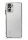 BFS Xiaomi Redmi Note 10 Kılıf Lensli Silikon - Gümüş