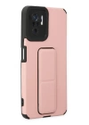 BFS  Xiaomi Redmi Note 10 Kılıf Mega Standlı Silikon - Pudra