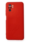BFS  Xiaomi Redmi Note 10 Kılıf Nano içi Kadife Silikon - Kırmızı
