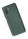 BFS  Xiaomi Redmi Note 10 Kılıf Nano içi Kadife Silikon - Koyu Yeşil