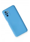 BFS  Xiaomi Redmi Note 10 Kılıf Nano içi Kadife Silikon - Mavi
