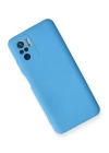 BFS  Xiaomi Redmi Note 10 Kılıf Nano içi Kadife Silikon - Mavi