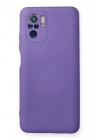BFS  Xiaomi Redmi Note 10 Kılıf Nano içi Kadife Silikon - Mor