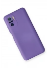 BFS  Xiaomi Redmi Note 10 Kılıf Nano içi Kadife Silikon - Mor