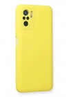 BFS  Xiaomi Redmi Note 10 Kılıf Nano içi Kadife Silikon - Sarı