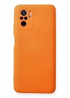 BFS  Xiaomi Redmi Note 10 Kılıf Nano içi Kadife Silikon - Turuncu