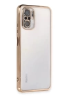 BFS  Xiaomi Redmi Note 10 Kılıf Razer Lensli Silikon - Gold