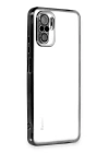 BFS  Xiaomi Redmi Note 10 Kılıf Razer Lensli Silikon - Siyah