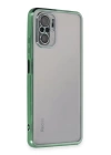 BFS  Xiaomi Redmi Note 10 Kılıf Razer Lensli Silikon - Yeşil