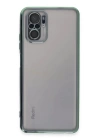 BFS  Xiaomi Redmi Note 10 Kılıf Razer Lensli Silikon - Yeşil