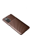 BFS  Xiaomi Redmi Note 10 Pro Kılıf Auto Focus Karbon Kapak - Kahverengi