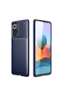 BFS  Xiaomi Redmi Note 10 Pro Kılıf Auto Focus Karbon Kapak - Lacivert