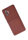 BFS  Xiaomi Redmi Note 10 Pro Kılıf Kelvin Kartvizitli Silikon - Bordo