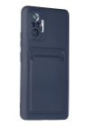 BFS  Xiaomi Redmi Note 10 Pro Kılıf Kelvin Kartvizitli Silikon - Lacivert